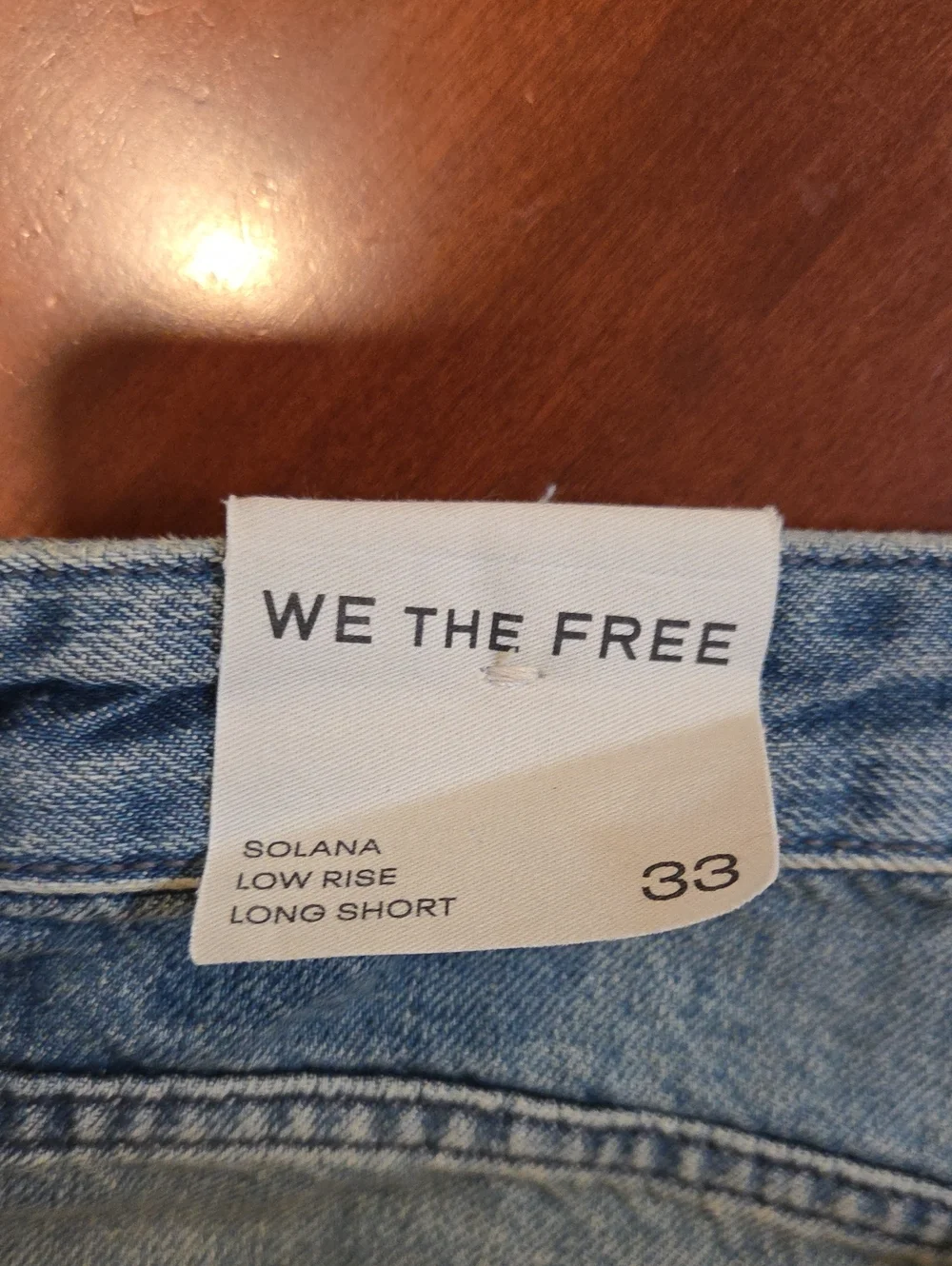 NWOT We The Free Solana Low-Rise Shorts